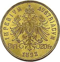 5,81 g Gold Österreich 8 Florin diverse Jahrgänge