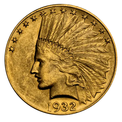 Vorderseite 15,05 g Gold 10 Dollar USA Indian Head diverse Jahrgänge, von dem Hersteller United States Mint