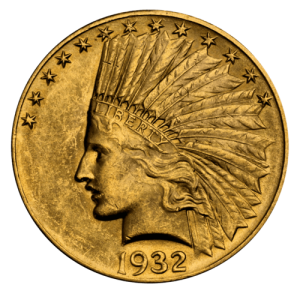 Vorderseite 15,05 g Gold 10 Dollar USA Indian Head diverse Jahrgänge, von dem Hersteller United States Mint