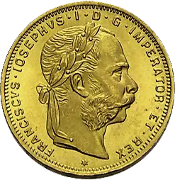 5,81 g Gold Österreich 8 Florin diverse Jahrgänge