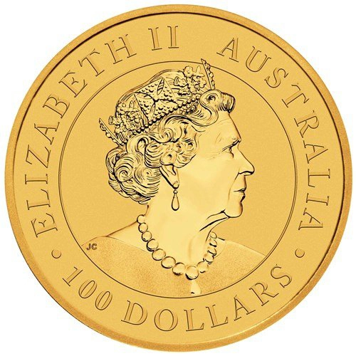 Rückseite Goldmünze 1 Unze Australian Nugget Little Hero 2022, der Hersteller Perth Mint Australia