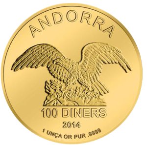 1 oz Andorra Eagle Gold divers Wert