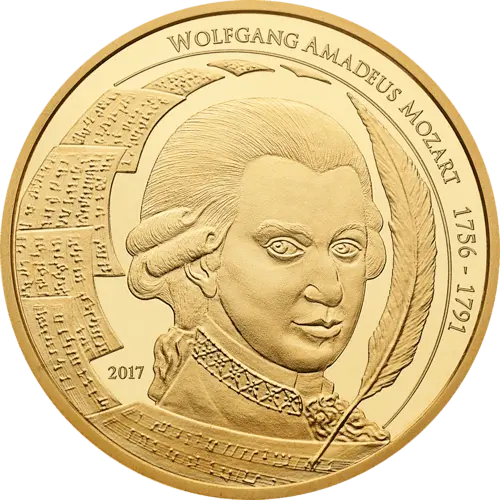 1 Unze Gold Mozart 2017