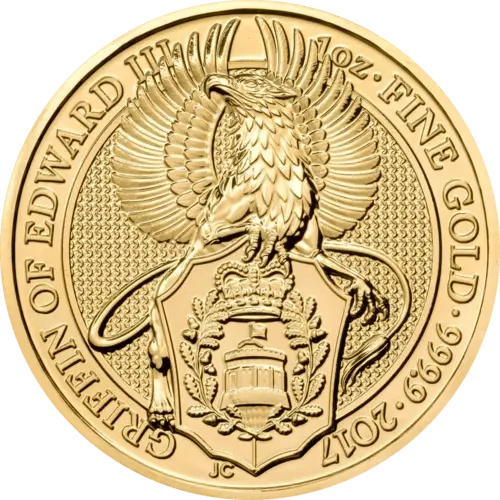 1 Unze Gold The Queen´s Beasts - Griffin of Edward III 2017