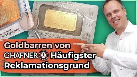 Die häufigste Reklamation zu Goldbarren von C.Hafner