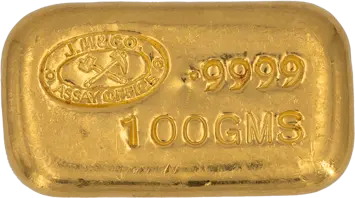 100 g Goldbarren Johnson Matthey gegossen