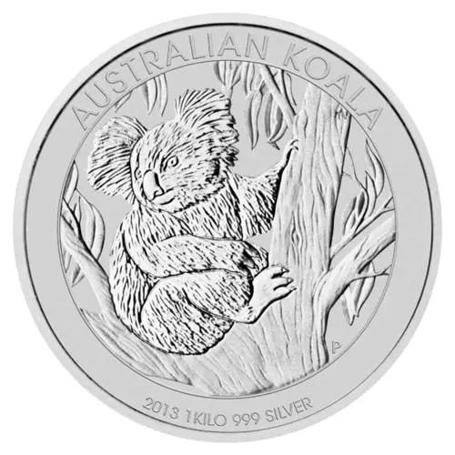 Vorderseite der 1kg Silbermünze Australian Koala 2 | Vorderseite Silbermünze 1 kg Australian Koala von The Perth Mint Australia