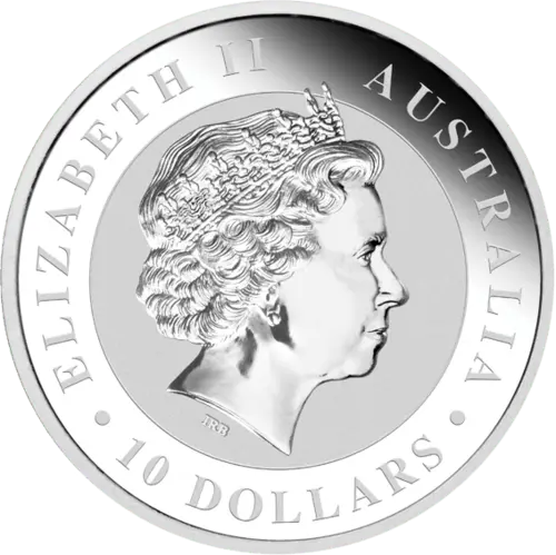  Rückseite der 10 Unzen Silber Australien Koala von Hersteller The Perth Mint Australia