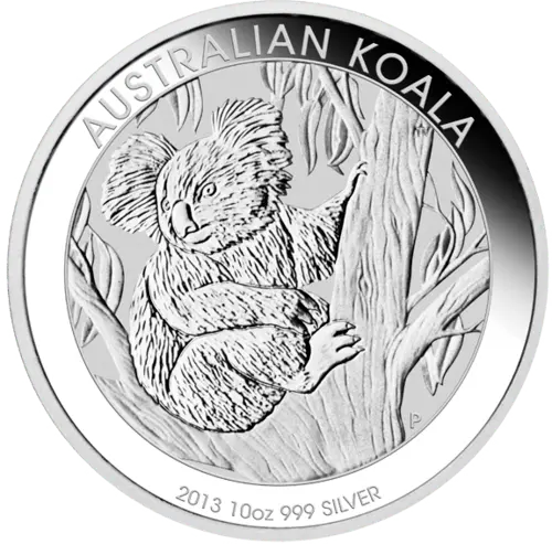 Vorderseite 10 Unzen Silber Australien Koala 2013 von Hersteller The Perth Mint Australia