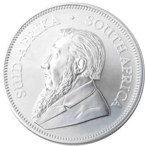 Rückseite der 1 Unze Silber Krügerrand diverse Jahrgänge von Hersteller South African Mint