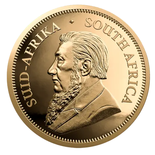 Rückseite Goldmünze 1/50 Unze Krügerrand 2019 - Polierte Platte, der Hersteller South African Mint