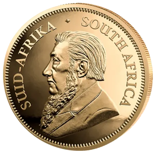 Rückseite Goldmünze 1 Unze Krügerrand 2019 - Polierte Platte, der Hersteller South African Mint