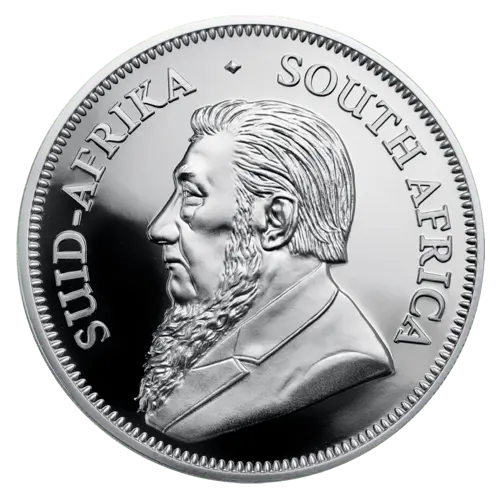 Rückseite der 1 Unze Silber Krügerrand 2019 - Polierte Platte von Hersteller South African Mint