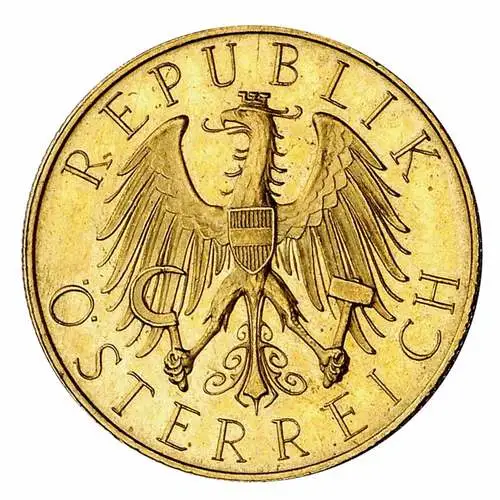 5,89 g Gold 25 Schilling 1933 Österreich 