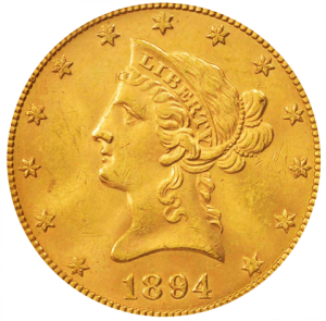 Vorderseite 10 US-Dollar Gold Liberty Head