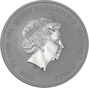 Rückseite der 1 Unze Silber Ottifanten 2020 von Hersteller Perth Mint