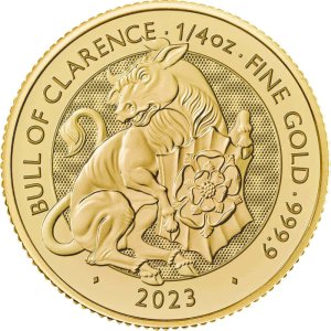 1/4 oz Gold Royal Tudor Beasts - Bull of Clarence 2023