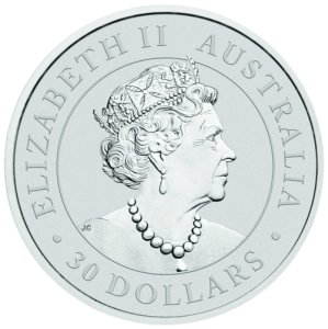 Rückseite 1 kg Silber Australian Koala 2020 von Hersteller Perth Mint Australien
