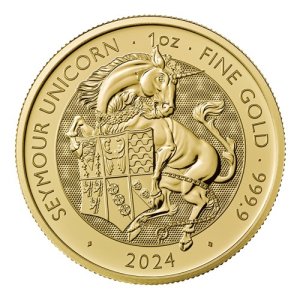 1 oz Gold Royal Tudor Beasts - Seymour Unicorn 2024