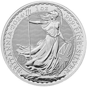 1 Unze Silber Britannia 2024 Charles III.