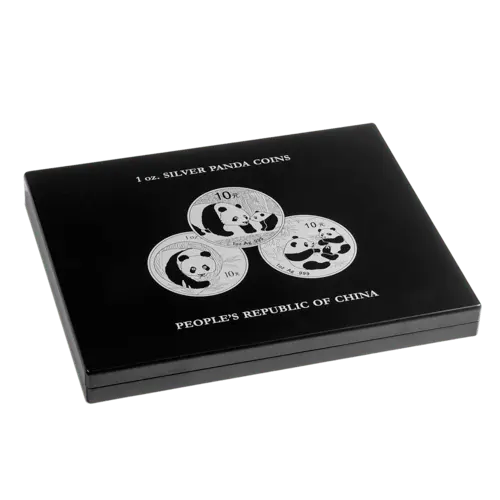 Münzkassette für 20 x 1 Unze Silber China Panda