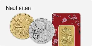 Neuheiten - Münzen und Barren in Gold und Silber 