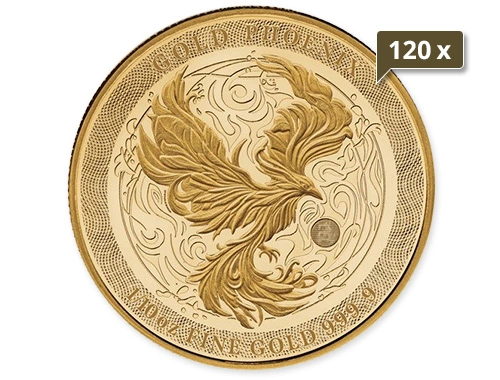 120 x 1/10 Unze Gold Niue Phoenix 2025