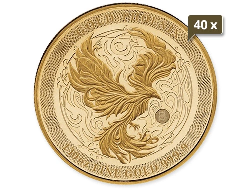 40 x 1/10 Unze Gold Niue Phoenix 2025