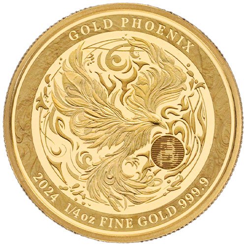 1/4 Unze Gold Phönix 2024 Motiv - Auflage: 10.000