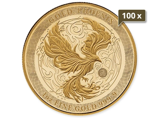 100 x 1 Unze Gold Niue Phoenix 2025