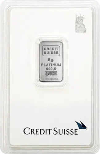 platinbarren 5 g credit suisse statue of liberty