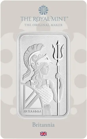 Platinbarren Britannia 100 g Blister