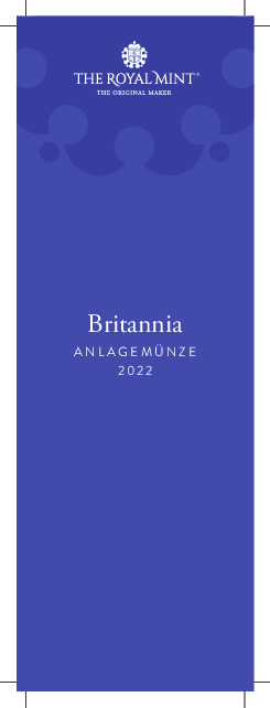 produktbroschuere bullion britannia 2022 booklet