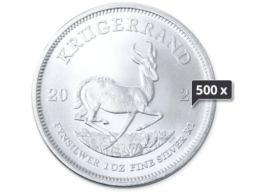 500 x 1 Unze Silber Krügerrand 2025