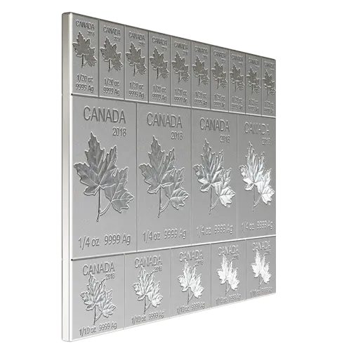 Vorderseite der 2 Unzen Silber Mapleflex 2018 von Hersteller Royal Canadian Mint