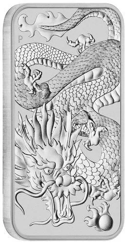 1 oz Silbermünzbarren Drache 2022 