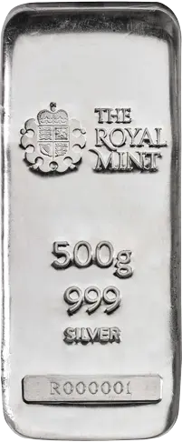 500 g Silberbarren Royal Mint