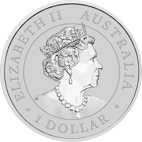 Rückseite der 1 Unze Silber Australien Emu 2022 von Hersteller Perth Mint