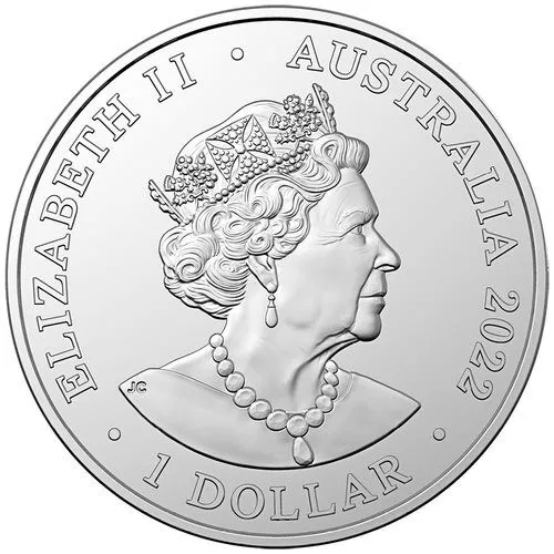 Rückseite 1 Unze Silber Australia Zoo Elefant 2022 von Hersteller Royal Australian Mint