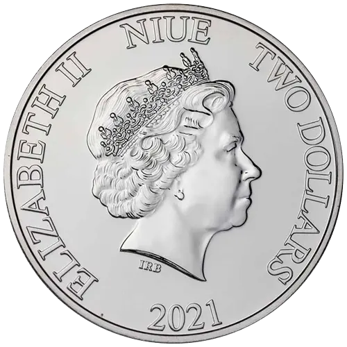 Rückseite der 1 Unze Silber Disney Der König der Löwen Hakuna Matata 2021 von Hersteller New Zealand Mint