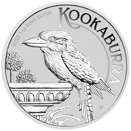 Vorderseite von 1 Unze Silber Kookaburra 2022 von Hersteller Perth Mint