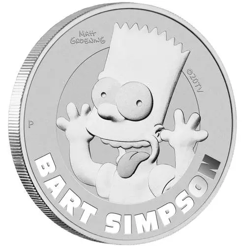 1 oz Silber The Simpsons Bart 2022 von Hersteller Perth Mint  Motiv