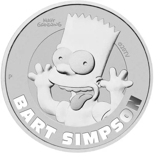 1 oz Silber The Simpsons Bart 2022 von Hersteller Perth Mint 