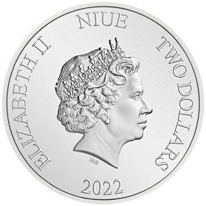 Rückseite der 1 Unze Silber Disney Fluch der Karibik von Hersteller New Zealand Mint