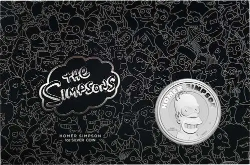 1 Unze Silber The Simpsons Homer 2022 von Hersteller Perth Mint