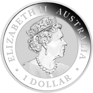 Rückseite der 1 Unze Silber Australien Emu 2019 von Hersteller Perth Mint