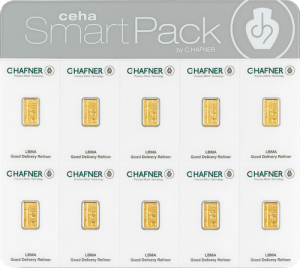 10 x 1g C. Hafner SmartPack Gold