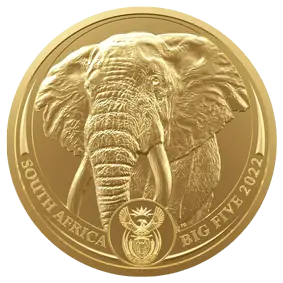 1 Unze Gold The Big Five Elefant 2022