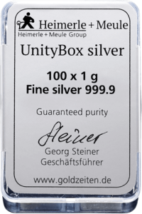 UnityBox Heimerle und Meule 100 x 1 g Silber