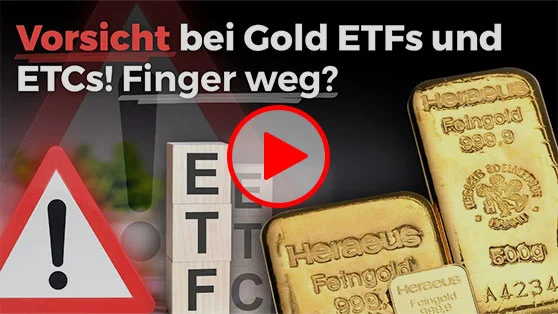 Vorsicht bei Gold ETFs und ETCs! Finger weg?